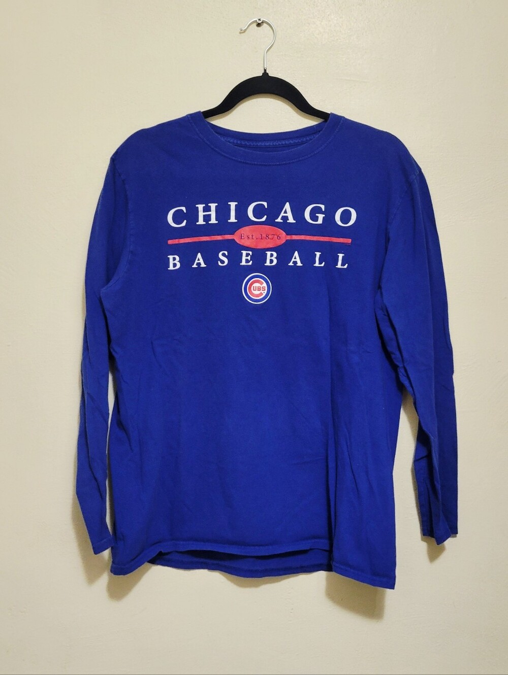 Genuine Merchandise Blue Chicago Cubs Baseball Long Sleeve Tee